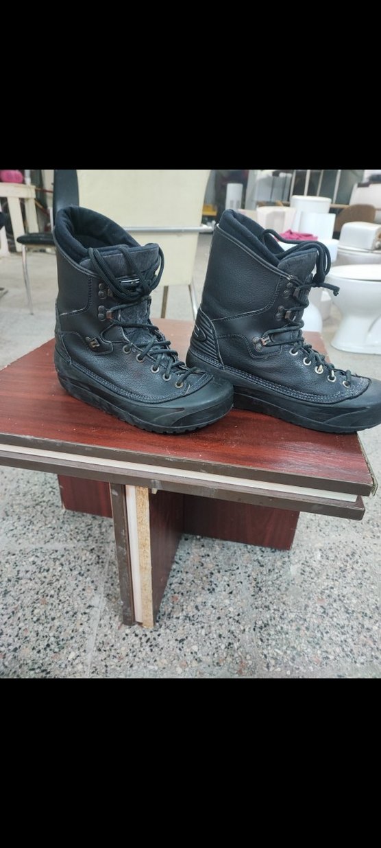 Siyah Bağcıklı Biker Tarzı Erkek Bot - Görsel 4