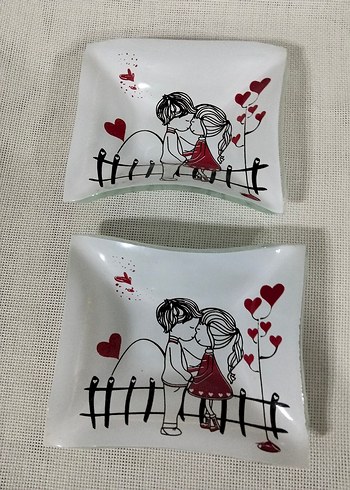 Baskılı cam orta boy servıslık - Görsel 3