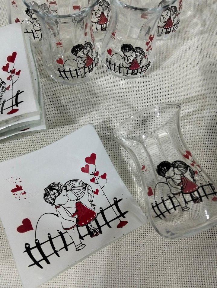 Çay Bardağı Seti 6 kısılık camdır - Görsel 2