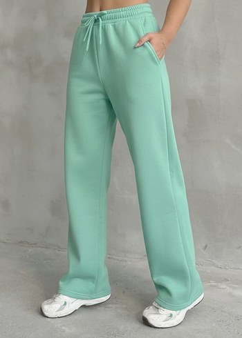 Kadın Yeşil Rahat Kesim Midi Eşofman - Görsel 2