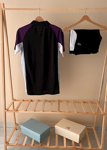 Mor Detaylı Erkek Polo Tişört - Görsel 2