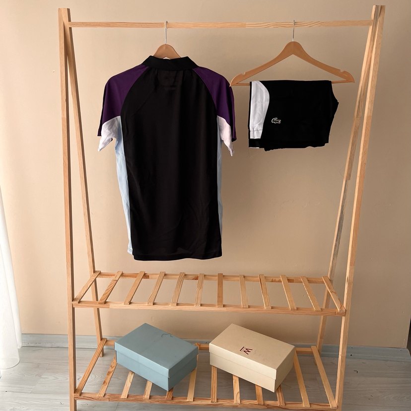 Mor Detaylı Erkek Polo Tişört - Görsel 2