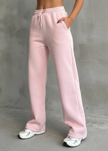 Pembe Kadın Rahat Kesim Midi Eşofman - Görsel 2