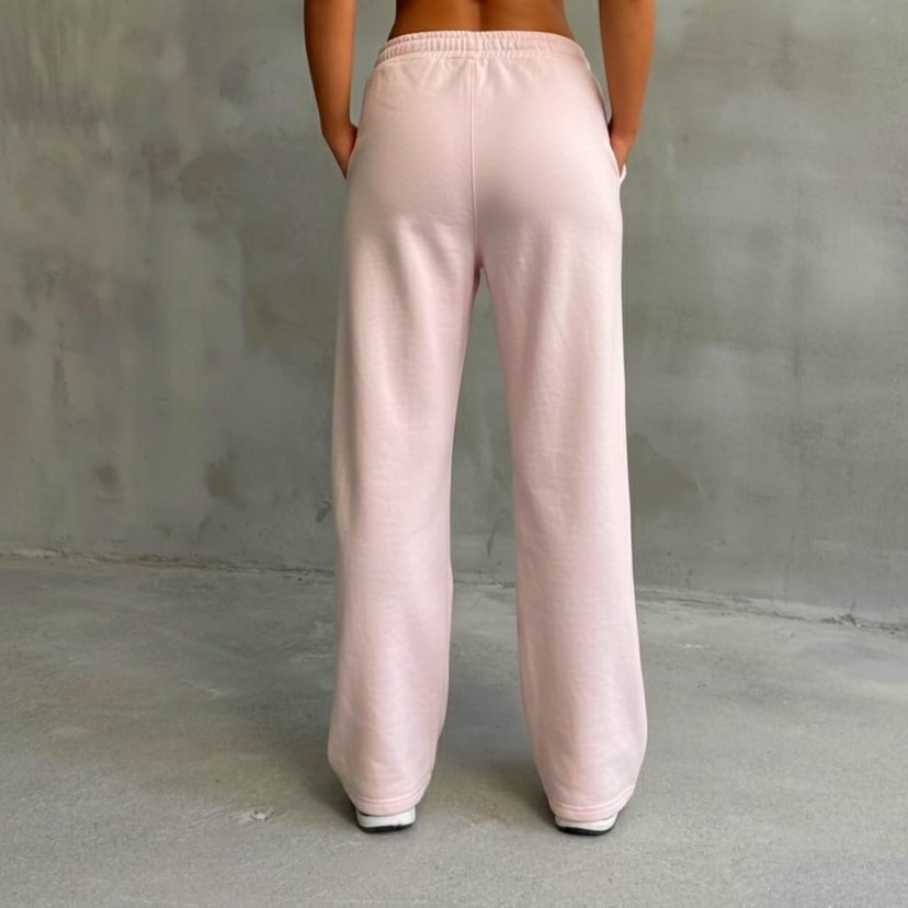 Pembe Kadın Rahat Kesim Midi Eşofman - Görsel 3