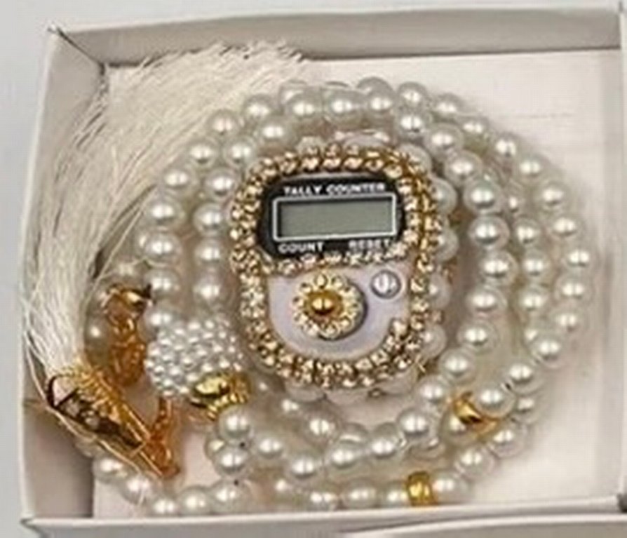 Beyaz Tesbih İnci Görünümlü - Görsel 2