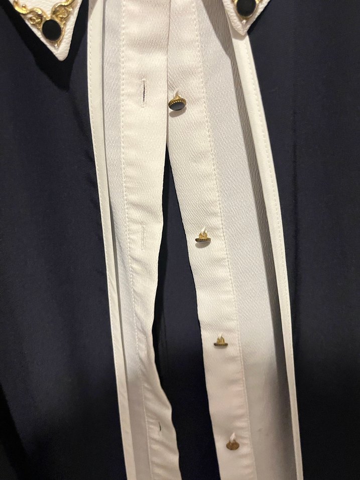 Uzun Kollu Beyaz Siyah Kadın Tunik - Görsel 4