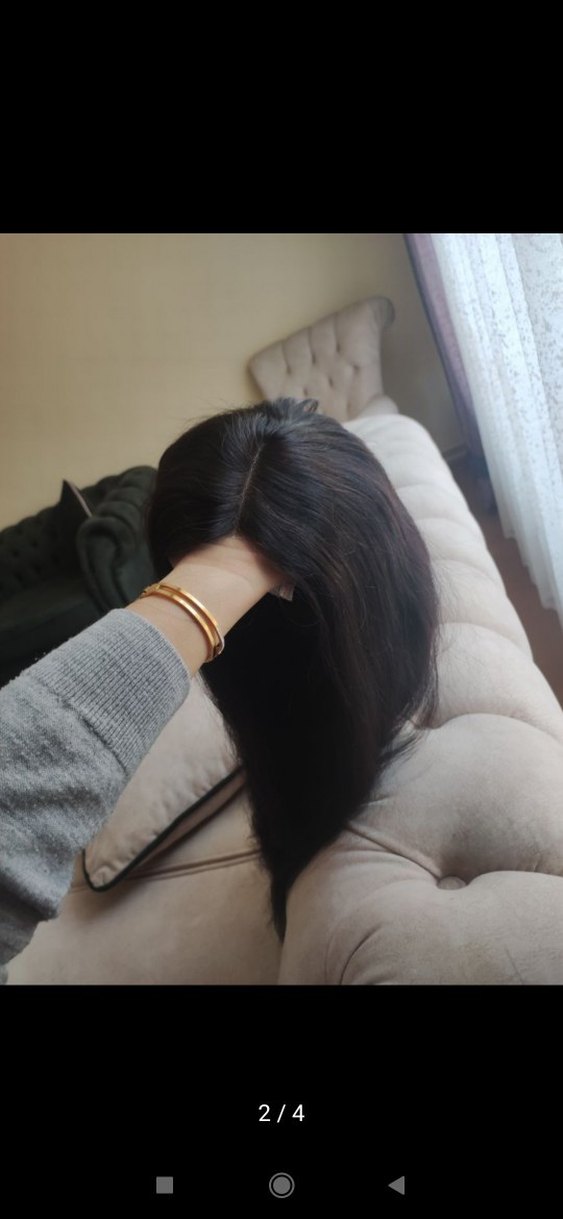 gerçek saç tül peruk - Görsel 2