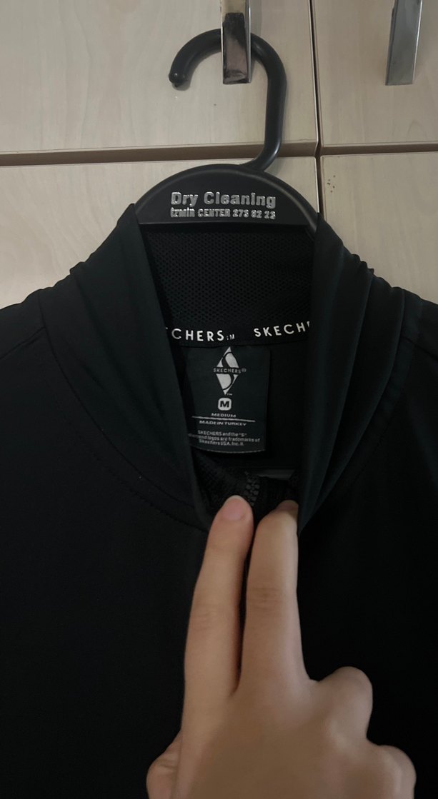 Fermuarlı Siyah  Spor Ceket - Görsel 2