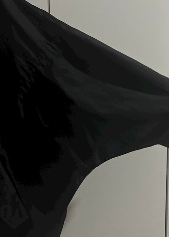 Siyah Midi Kadın Ceket Yağmurluk - Görsel 3