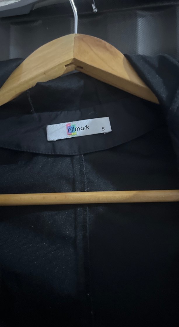 Siyah Midi Kadın Ceket Yağmurluk - Görsel 5