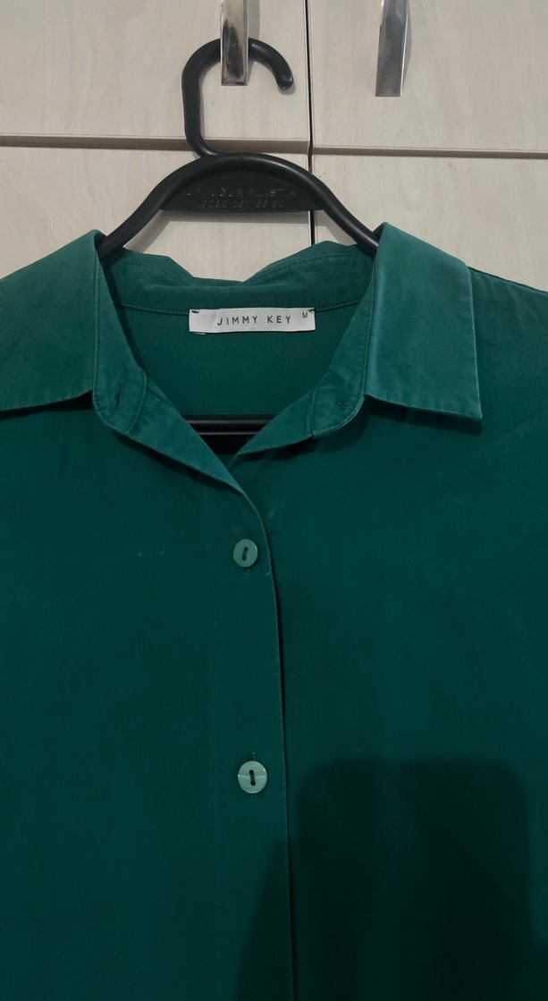 Kadın Yeşil Gömlek - Görsel 2