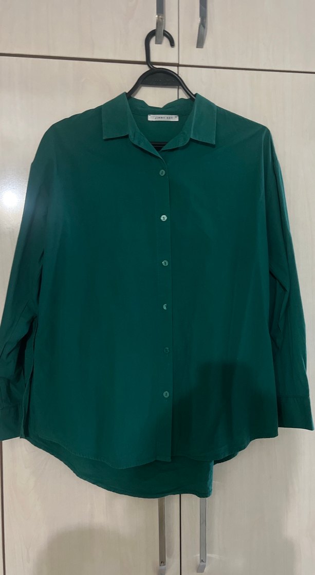Kadın Yeşil Gömlek - Görsel 4