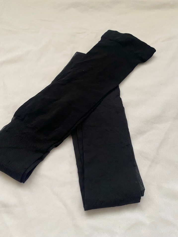 Kadın Siyah puantiyeli kilotlu çorap - Görsel 4