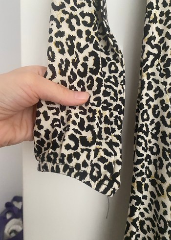 Kahverengi V Yaka Uzun Kollu Midi Elbise - Görsel 8