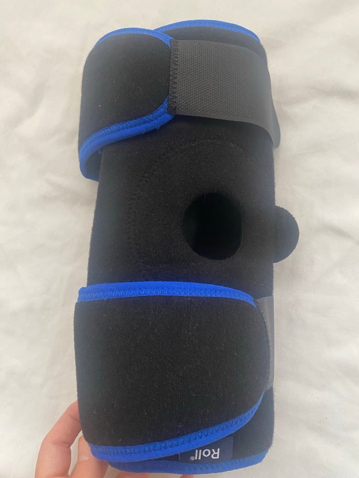 Mavi Biker Diz Koruyucu Velcro Bantlı - Görsel 3