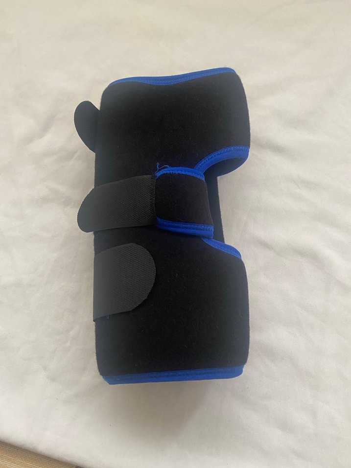 Mavi Biker Diz Koruyucu Velcro Bantlı - Görsel 2