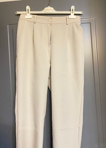 Uzun Bej Keten Bohem Tunik takım - Görsel 3