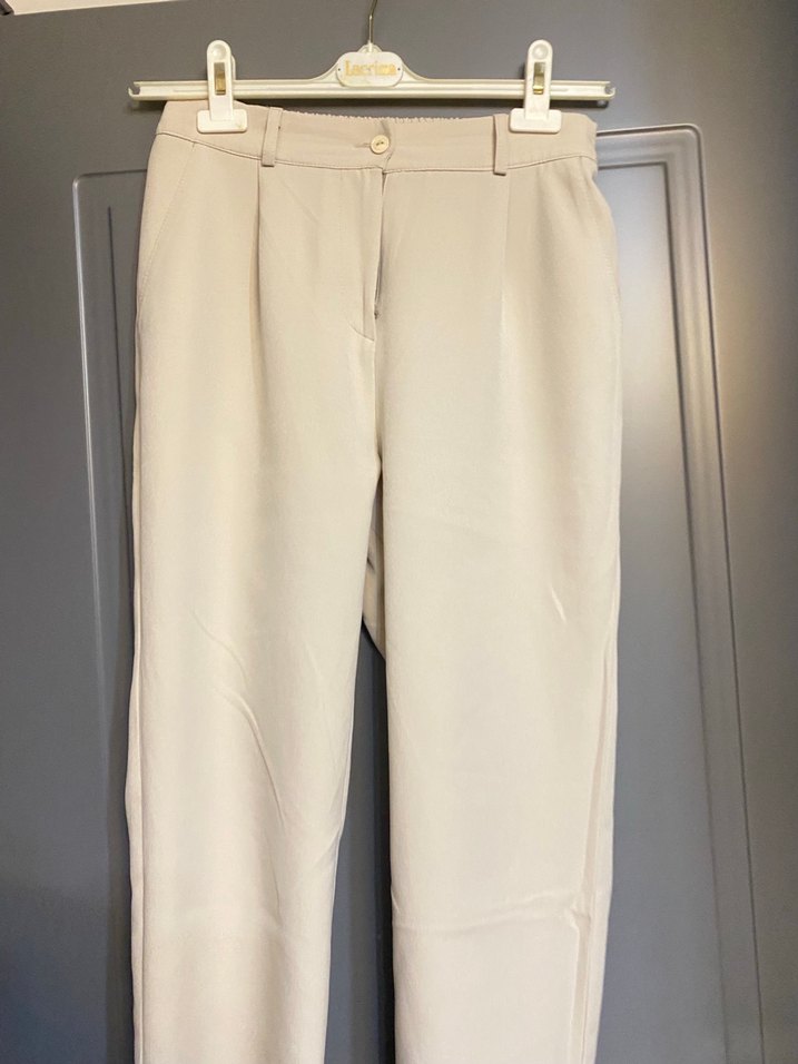 Uzun Bej Keten Bohem Tunik takım - Görsel 3