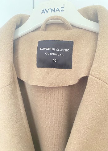 Bej Midi Süet Kadın Kaban - Görsel 3