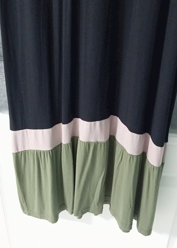 Uzun Siyah Kadın Elbise Kapüşonlu - Görsel 3