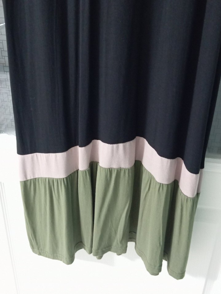 Uzun Siyah Kadın Elbise Kapüşonlu - Görsel 3