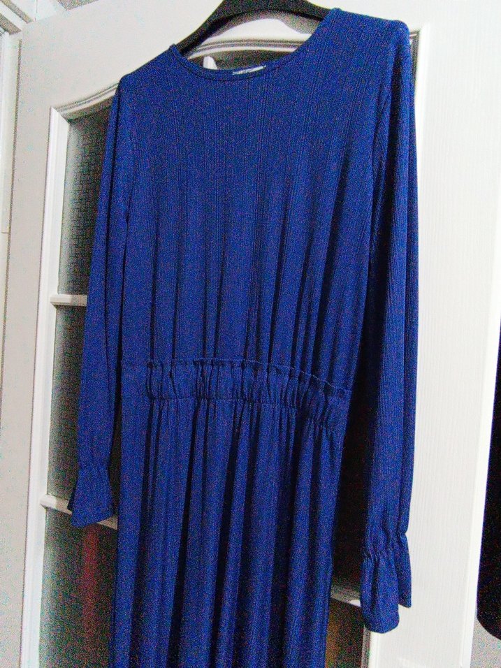 Kadın Lacivert Uzun Elbise - Görsel 3