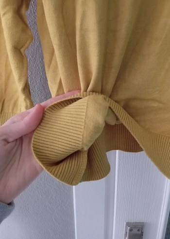 Bej Kadın Bisiklet Yaka Uzun Kollu Triko - Görsel 5