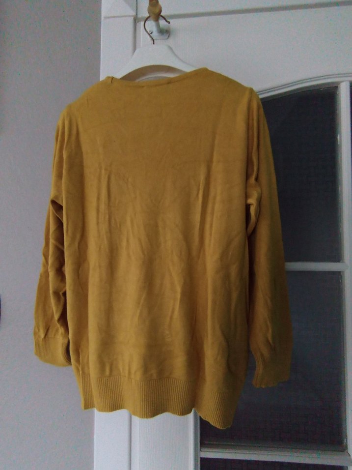 Bej Kadın Bisiklet Yaka Uzun Kollu Triko - Görsel 4