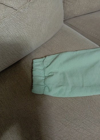 Yeşil Mini Rahat Kesim Kız Çocuk Eşofman Altı - Görsel 2