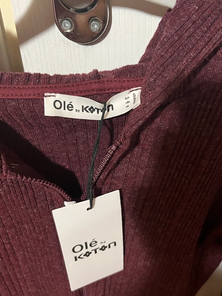 Slim fit kapişonlu uzun kollu fermuarli dokulu hırka - Görsel 2