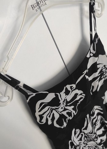 Peron Şifon Askılı Gece Elbisesi - Görsel 7