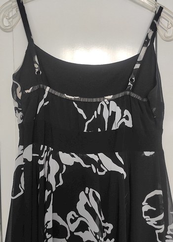 Peron Şifon Askılı Gece Elbisesi - Görsel 5