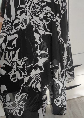 Peron Şifon Askılı Gece Elbisesi - Görsel 2