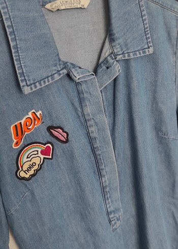 LCW Jeans Mavi Denim Elbise - Görsel 5