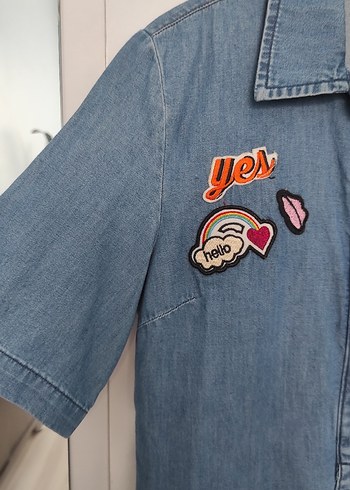 LCW Jeans Mavi Denim Elbise - Görsel 3