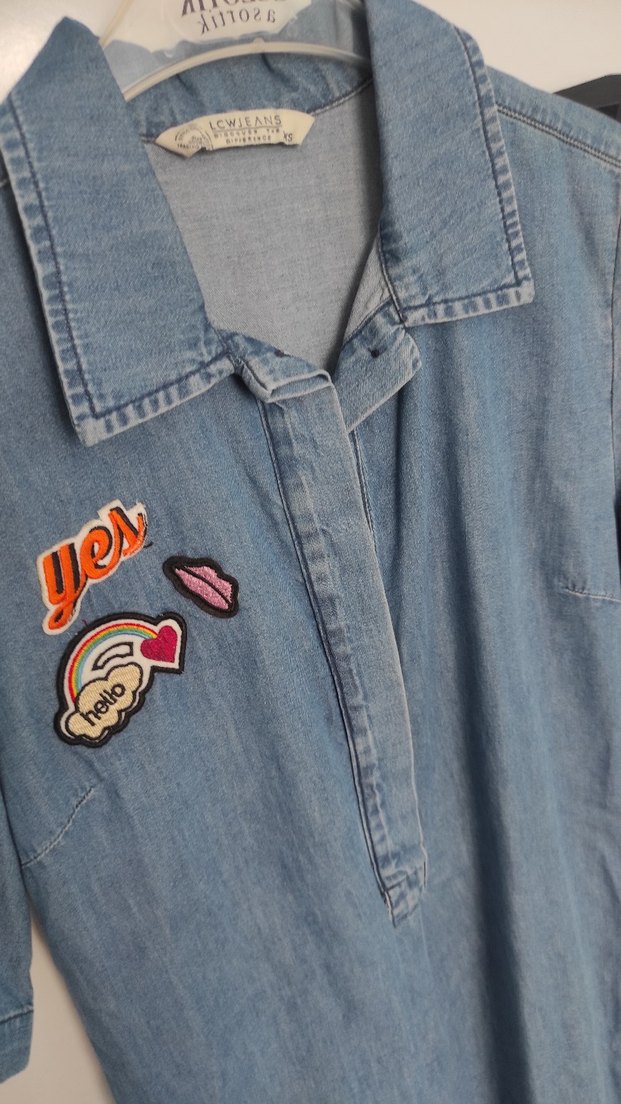 LCW Jeans Mavi Denim Elbise - Görsel 5