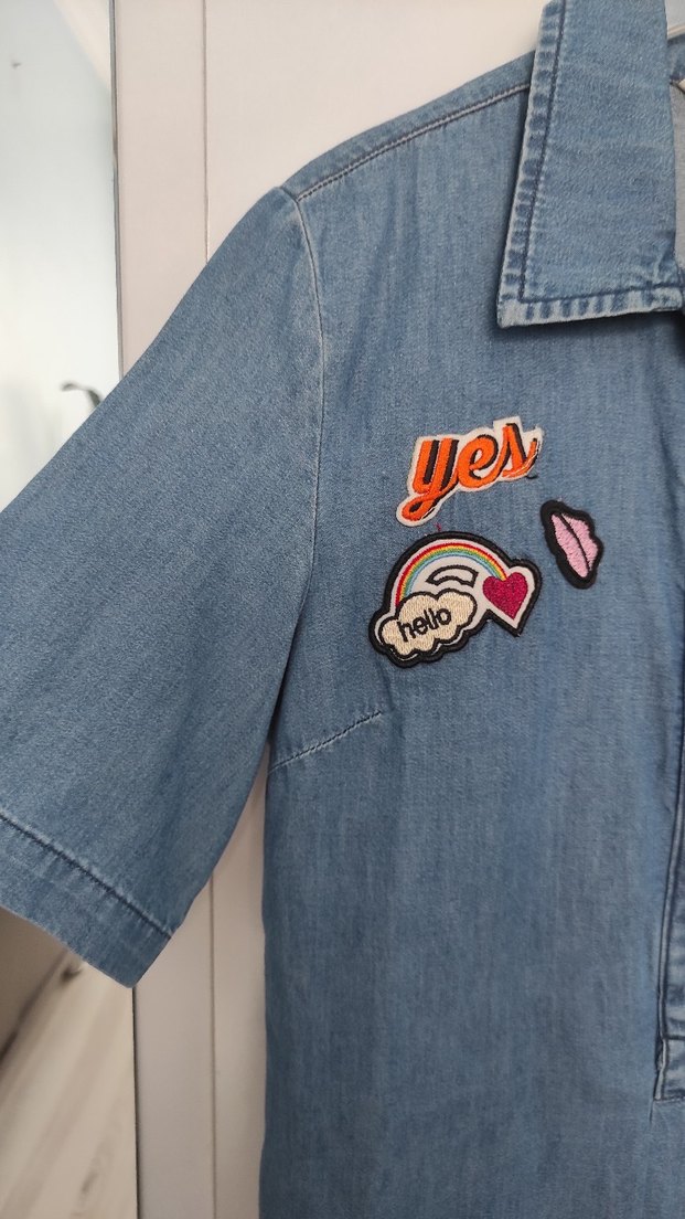 LCW Jeans Mavi Denim Elbise - Görsel 3