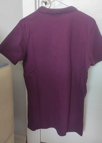 Erkek Mürdüm Polo Yaka Tişört - Görsel 2