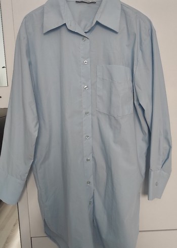 LCW Mavi Uzun Kollu Tunik Gömlek - Görsel 6