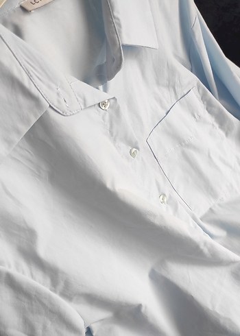 LCW Mavi Uzun Kollu Tunik Gömlek - Görsel 5