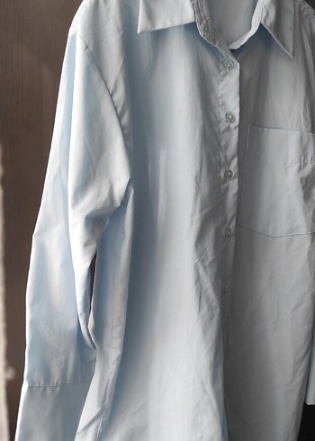 LCW Mavi Uzun Kollu Tunik Gömlek - Görsel 3