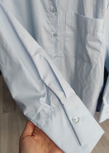 LCW Mavi Uzun Kollu Tunik Gömlek - Görsel 4