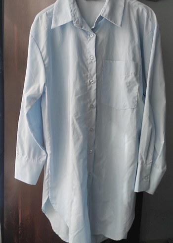 LCW Mavi Uzun Kollu Tunik Gömlek - Görsel 2