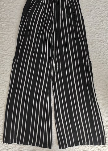 Kadın Çizgili Kumaş Pantolon - Görsel 2