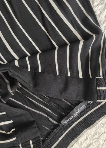 Kadın Çizgili Kumaş Pantolon - Görsel 3