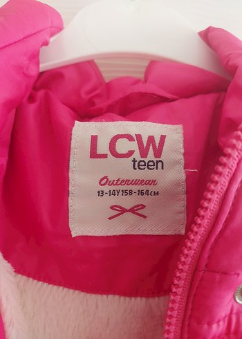 Kız Çocuk Pembe Kapüşonlu Fermuarlı Yelek - Görsel 2