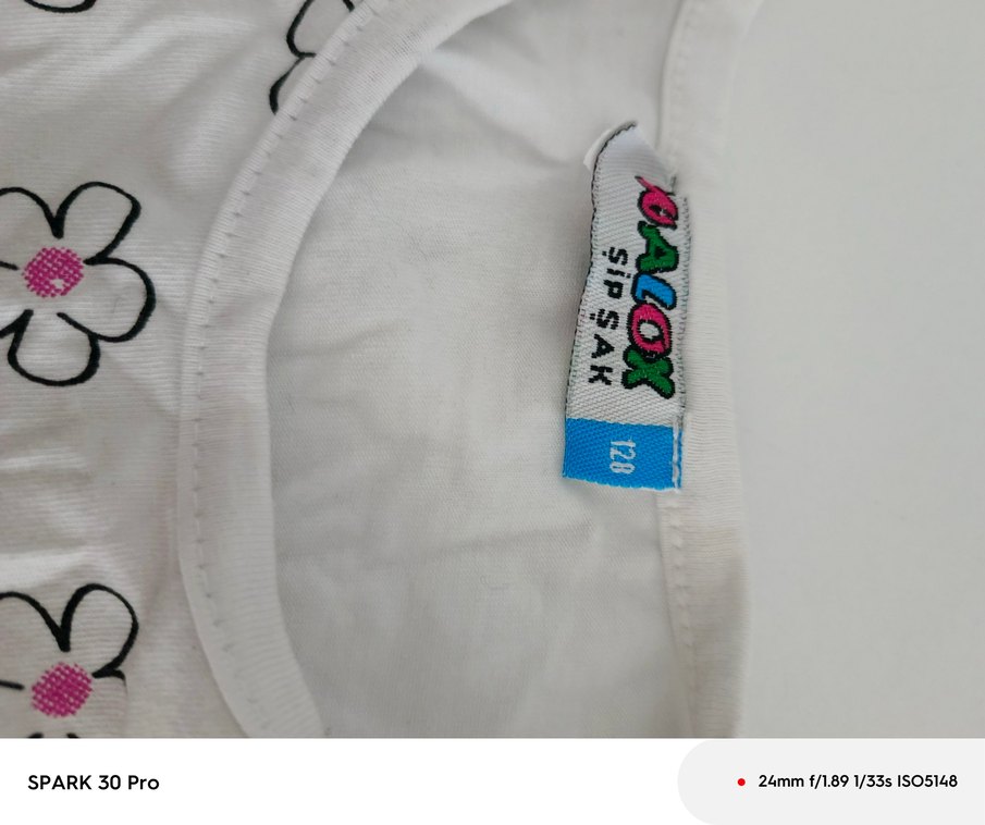 Kız Çocuk Renkli Payetli Kısa Kollu Tişört - Görsel 2