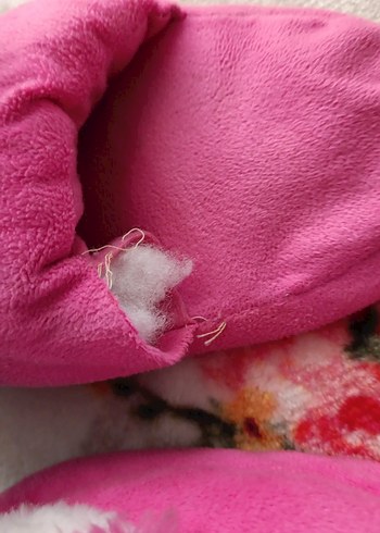 Kız Çocuk Pembe Leopar Desenli Sıcak Terlik - Görsel 2