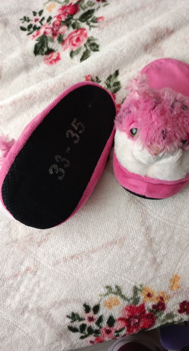 Kız Çocuk Pembe Leopar Desenli Sıcak Terlik - Görsel 3