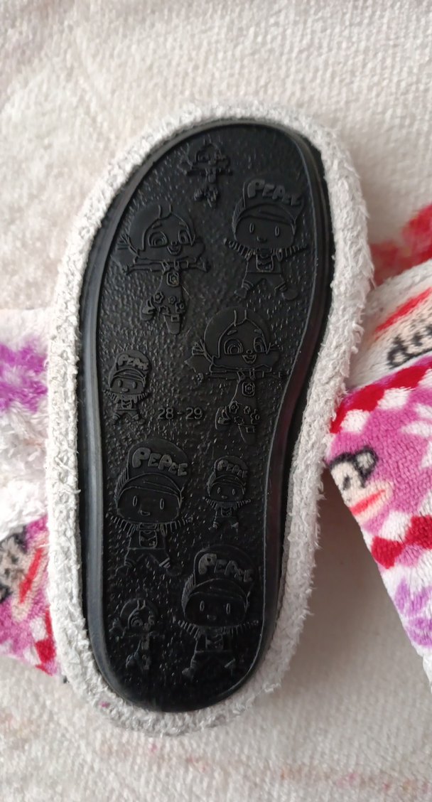 Kızlar için Renkli Örgü Sıcak Terlik - Görsel 2